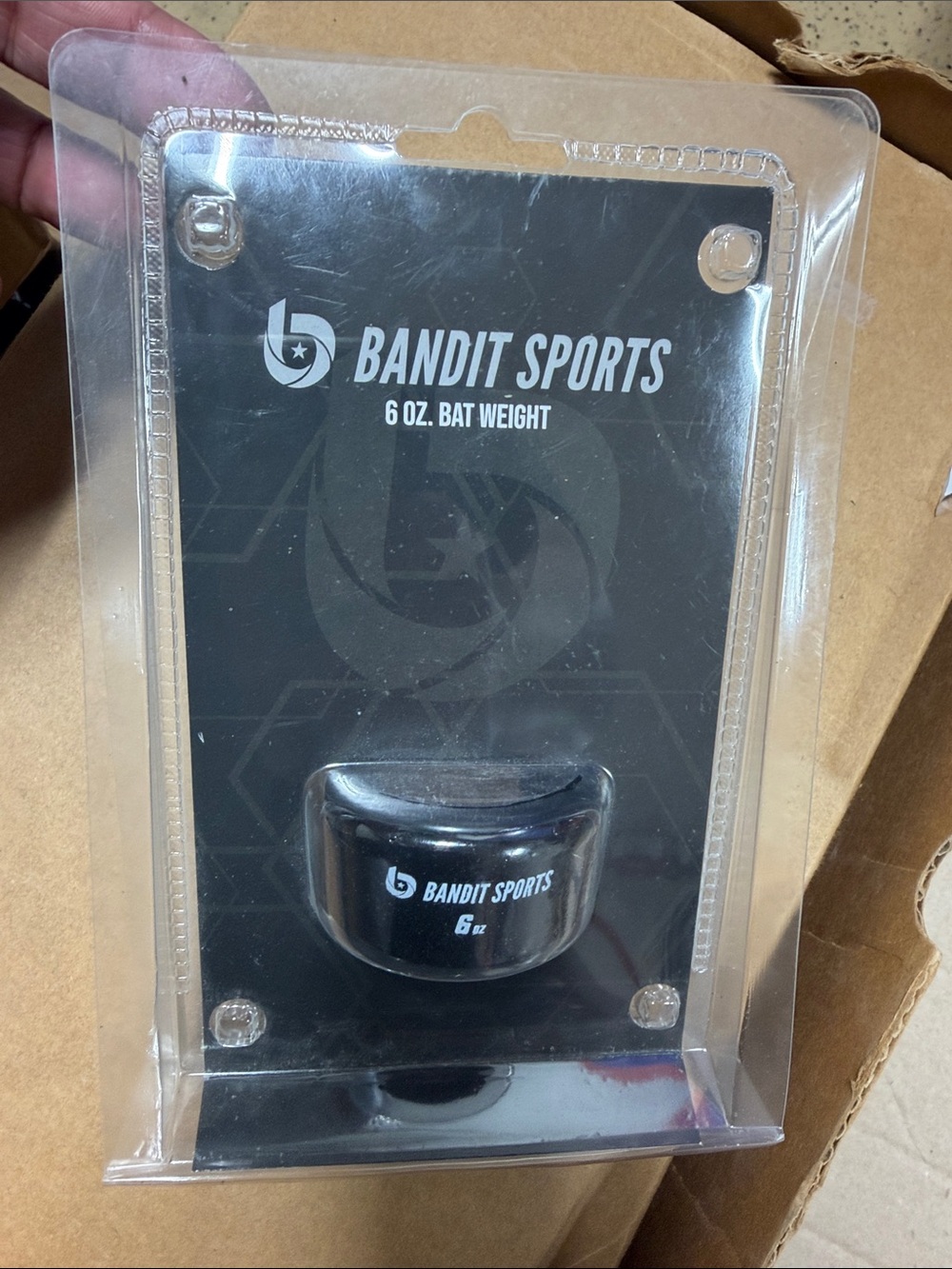 Kids 6 oz Black Bat Weight